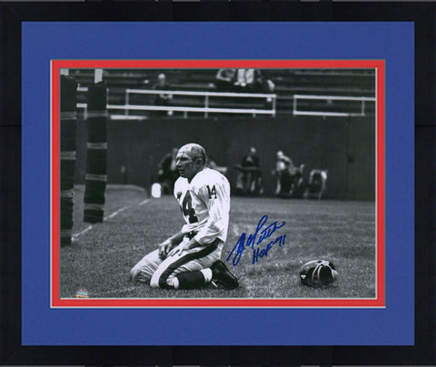 Frmd Y.A. Tittle New York Giants Signed 8" x 10" Agony of Defeat Blood Photo