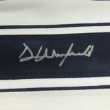Autographed/Signed DAVE WINFIELD New York Pinstripe Baseball Jersey JSA COA Auto