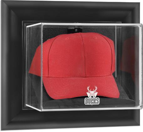 Milwaukee Bucks (2006-2014) Black Framed Wall-Cap Display Case