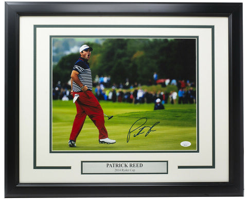 Patrick Reed Signed Framed 11x14 Golf Photo JSA