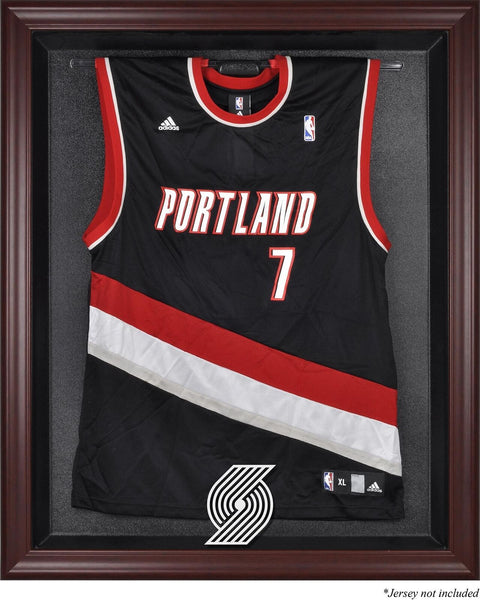Portland Trail Blazers Mahogany Framed Team Logo Jersey Display Case
