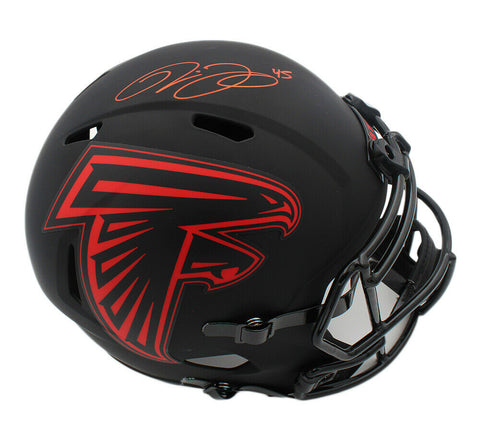 Deion Jones Signed Atlanta Falcons Speed Full Size Eclipse NFL Helmet