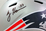 Rodney Harrison Autographed NE Patriots F/S Speed Helmet- Beckett W *Black