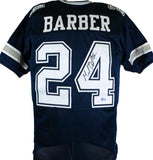 Marion Barber Autographed Blue Pro Style Jersey-Beckett W Hologram *Black