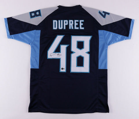Bud Dupree Signed Tennessee Titans Jersey (Beckett Holo) 1st Round Pck 2015 L,B