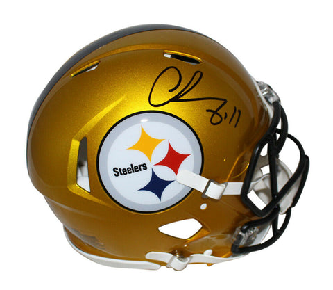 Chase Claypool Signed Pittsburgh Steelers Authentic Flash Helmet Beckett 34912
