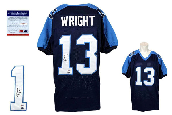 Kendall Wright SIGNED Jersey - PSA/DNA - Tennessee Titans AUTOGRAPHED - NVY