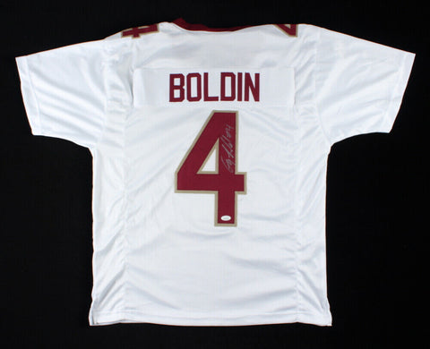 Anquan Boldin Signed Florida State Seminoles Jersey (JSA COA) 99 National Champs