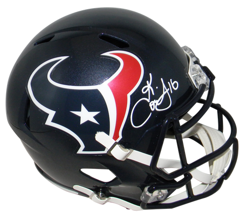 KEKE COUTEE SIGNED AUTOGRAPHED HOUSTON TEXANS FULL SIZE SPEED HELMET JSA
