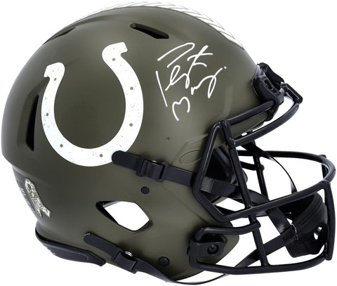 Signed Peyton Manning Colts Helmet