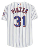 MIKE PIAZZA Autographed "HOF 2016" Mets Authentic Pinstripe Jersey FANATICS