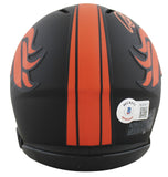 Broncos Shannon Sharpe Authentic Signed Eclipse Speed Mini Helmet BAS Witnessed