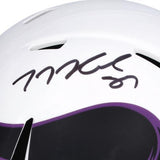 T.J. Hockenson Minnesota Vikings Signed Riddell Lunar Eclipse Speed Mini Helmet