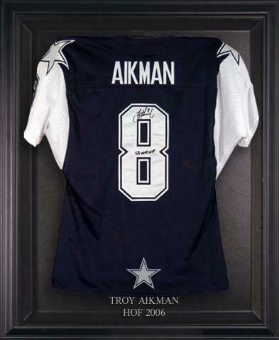 Dallas Cowboys Troy Aikman Black Hall of Fame Jersey Display Case