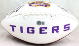 Jarvis Landry/Odell Beckham Autographed LSU Tigers Logo Football-Beckett W Holo