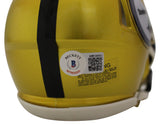 Jack Lambert Signed Pittsburgh Steelers Flash Mini Helmet HOF Beckett 35573