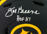 Joe Greene Signed Steelers Authentic Eclipse Speed FS Helmet HOF-Beckett W*Silvr