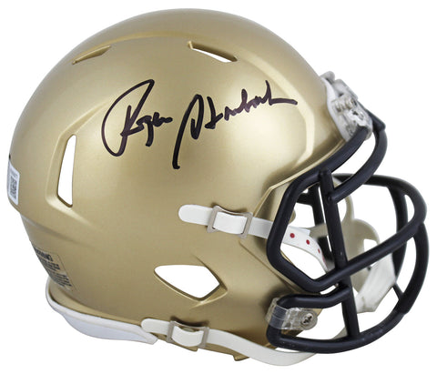 Navy Roger Staubach Authentic Signed Speed Mini Helmet Autographed BAS Witnessed