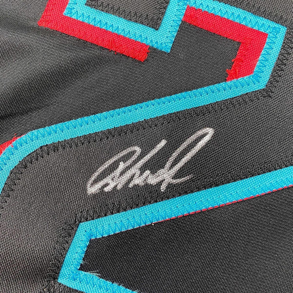 Jazz Chisholm signed autographed Miami Marlins City Connect Red Team Jersey