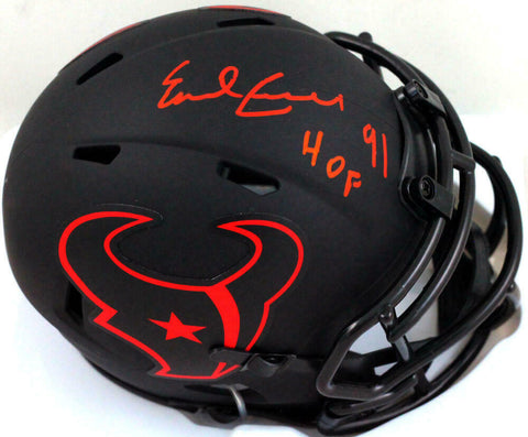 Earl Campbell Signed Houston Texans Eclipse Mini Helmet w/ HOF- JSA W *Red