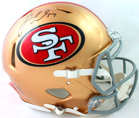 Fred Warner Signed SF 49ers F/S Speed Authentic Helmet - Beckett W Auth *Black