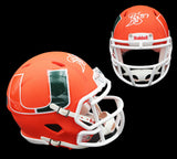Reggie Wayne Signed Miami Hurricanes Speed AMP NCAA Mini Helmet