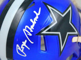 Roger Staubach Autographed Dallas Cowboys Flash Mini Helmet-Beckett W Hologram