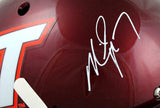 Michael Vick Autographed Virginia Tech F/S Schutt Authentic Helmet-BeckettW Holo