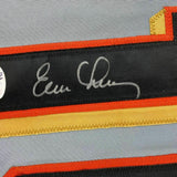 FRAMED Autographed/Signed EVAN LONGORIA 33x42 San Francisco Grey Jersey JSA COA