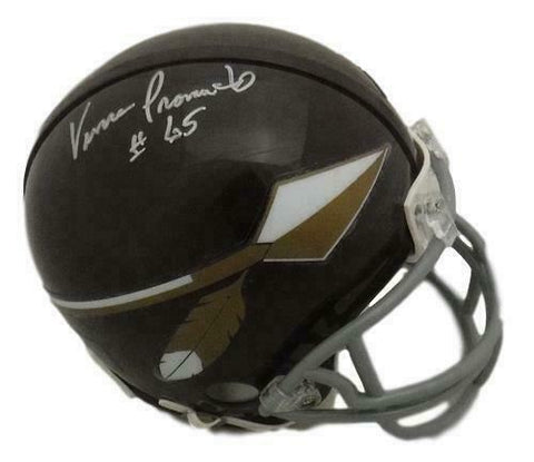 Vince Promuto Autographed/Signed Washington Redskins Mini Helmet JSA 15175