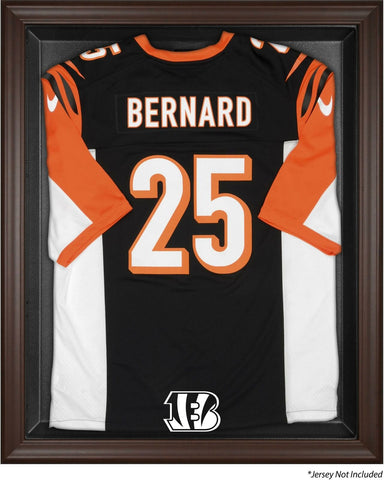 Cincinnati Bengals Framed Logo Jersey Display Case - Brown - Fanatics Authentic