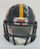 Ed Podolak "HOF 21" Signed Iowa Hawkeyes Speed Mini Helmet (JSA COA) Chiefs R.B.