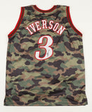 Allen Iverson Signed Philadelphia 76ers Salute to the Military Jersey (JSA COA)