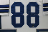 MICHAEL IRVIN (Cowboys white TOWER) Signed Autographed Framed Jersey Beckett