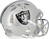 Charles Woodson Raiders/Packers Signed Half/Half Helmet Auto on Las Vegas Side