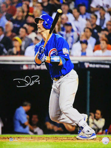 David Ross Signed Chicago Cubs 2016 WS Gm 7 Last At Bat HR 16x20 Photo - SS COA