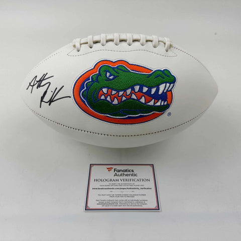 Autographed/Signed Anthony Richardson Florida Gators Logo Football Fanatics COA