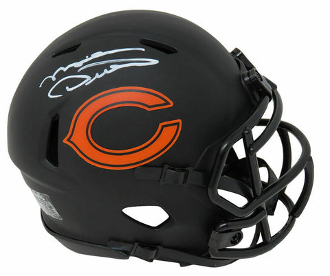 Mike Ditka Signed Chicago Bears Eclipse Matte Riddell Speed Mini Helmet - SS COA