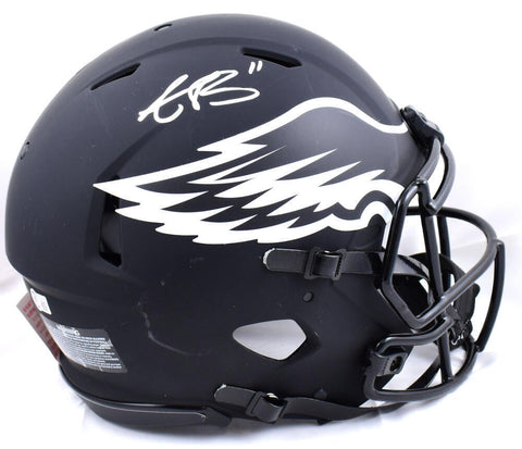 A.J. Brown Signed Eagles F/S Eclipse Speed Authentic Helmet-Beckett W Hologram