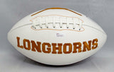 D'Onta Foreman Autographed Texas Longhorns Logo Football- JSA Witnessed Auth
