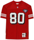 FRMD Jerry Rice 49ers Signed Red Mitchell & Ness Auth Jersey with HOF 2010 Insc