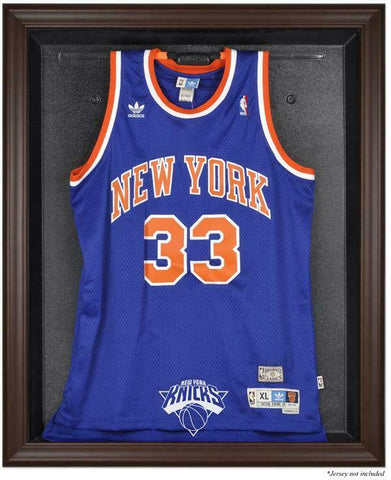 New York Knicks Brown Framed Jersey Display Case - Fanatics Authentic
