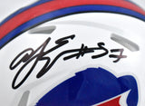 AJ Epenesa Signed Buffalo Bills Speed Mini Helmet w/Bills Mafia-Beckett W Holo