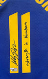 KLAY THOMPSON Autographed "Strength In Numbers" Nike Blue Jersey FANATICS