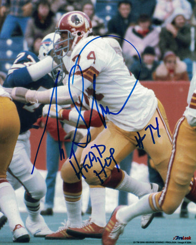 George Starke Autographed Washington Redskins 8x10 Photo Hogs 27930