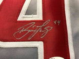 Autographed/Signed BRAD LIDGE Philadelphia Grey Baseball Jersey JSA COA Auto