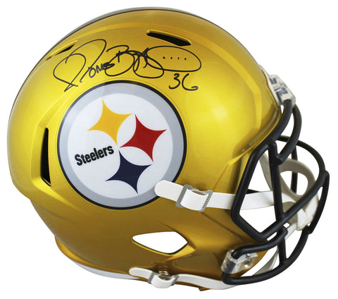 Steelers Jerome Bettis Signed Flash Full Size Speed Rep Helmet BAS Witnessed