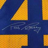 Framed Autographed/Signed Rick Barry 33x42 Golden State Yellow Jersey JSA COA