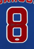 Andre Dawson Signed Chicago Cubs 35x43 Custom Framed Jersey (JSA Holo) The Hawk