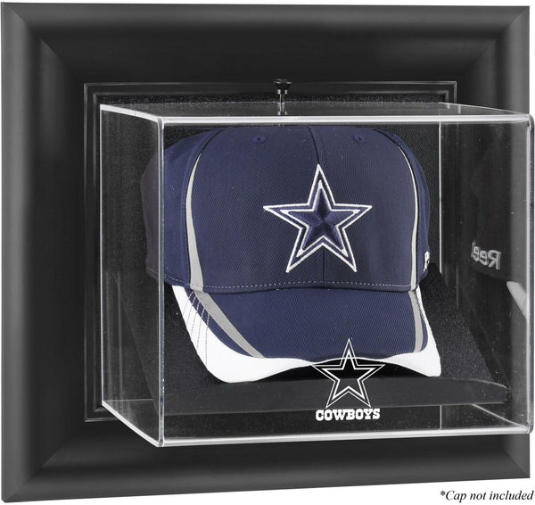 Cowboys Black Framed Wall-Mountable Cap Logo Display Case-Fanatics